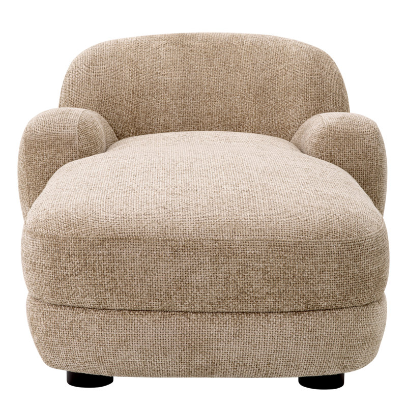 Chaise longue rembourrée Udine, Lyssa sable