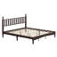 Lit plateforme en bois avec tête de lit en forme de gourde, lit plateforme de style rétro avec support à lattes en bois-1731357245