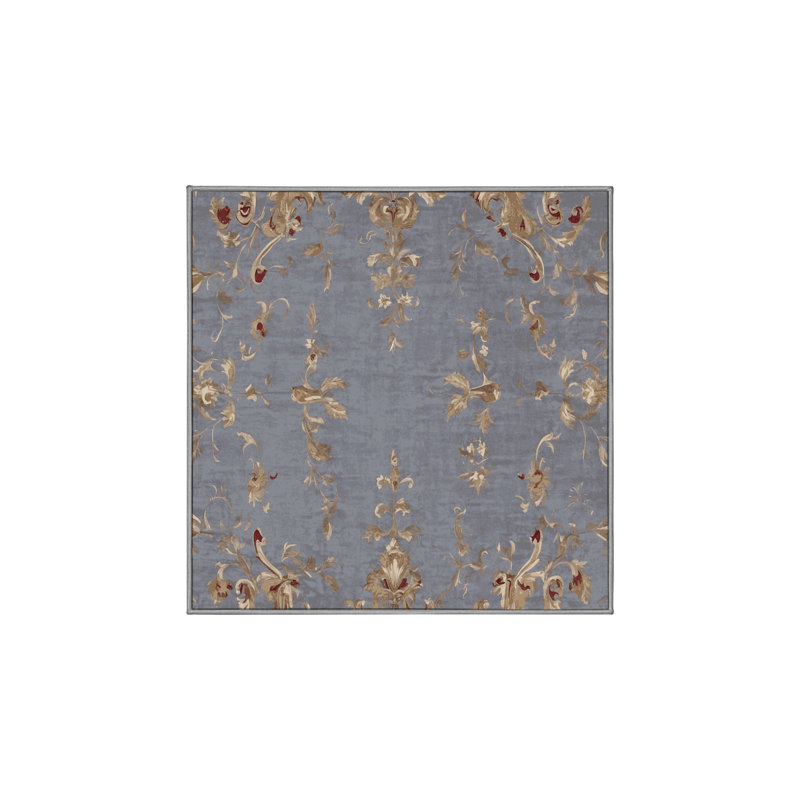 Tapis rose soyeux et moelleux, Carré 8 pi