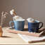 Denby Studio Blue Ridged Mugs