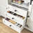 White Manufactured Wood Sideboard Cabinet