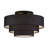 Bainbridge 4 Light Black Extra Large Semi-flush
