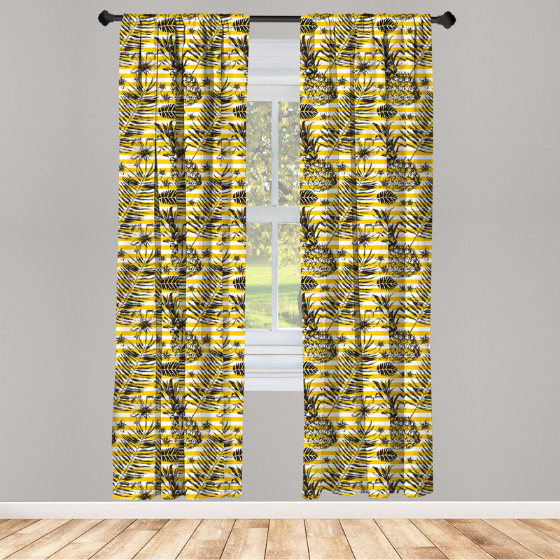 Panneau coulissant semi-diaphane avec passe-tringle Tropical, 28 po x 84 po