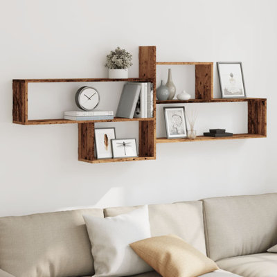 Wall Shelf 65.9X7.1X26.8" Engineered Wood