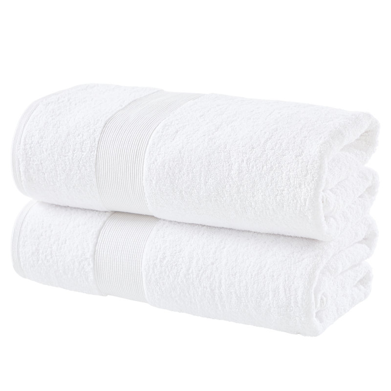 Grand drap de bain 100% coton Honesdale Luxury, Blanc
