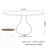 5-pieces Round Pedestal Dining Set Ikerne - NEW SOLID WOOD TOP-37892309-53036863