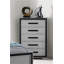 COFFRE ADELAIDE GRIS NOIR