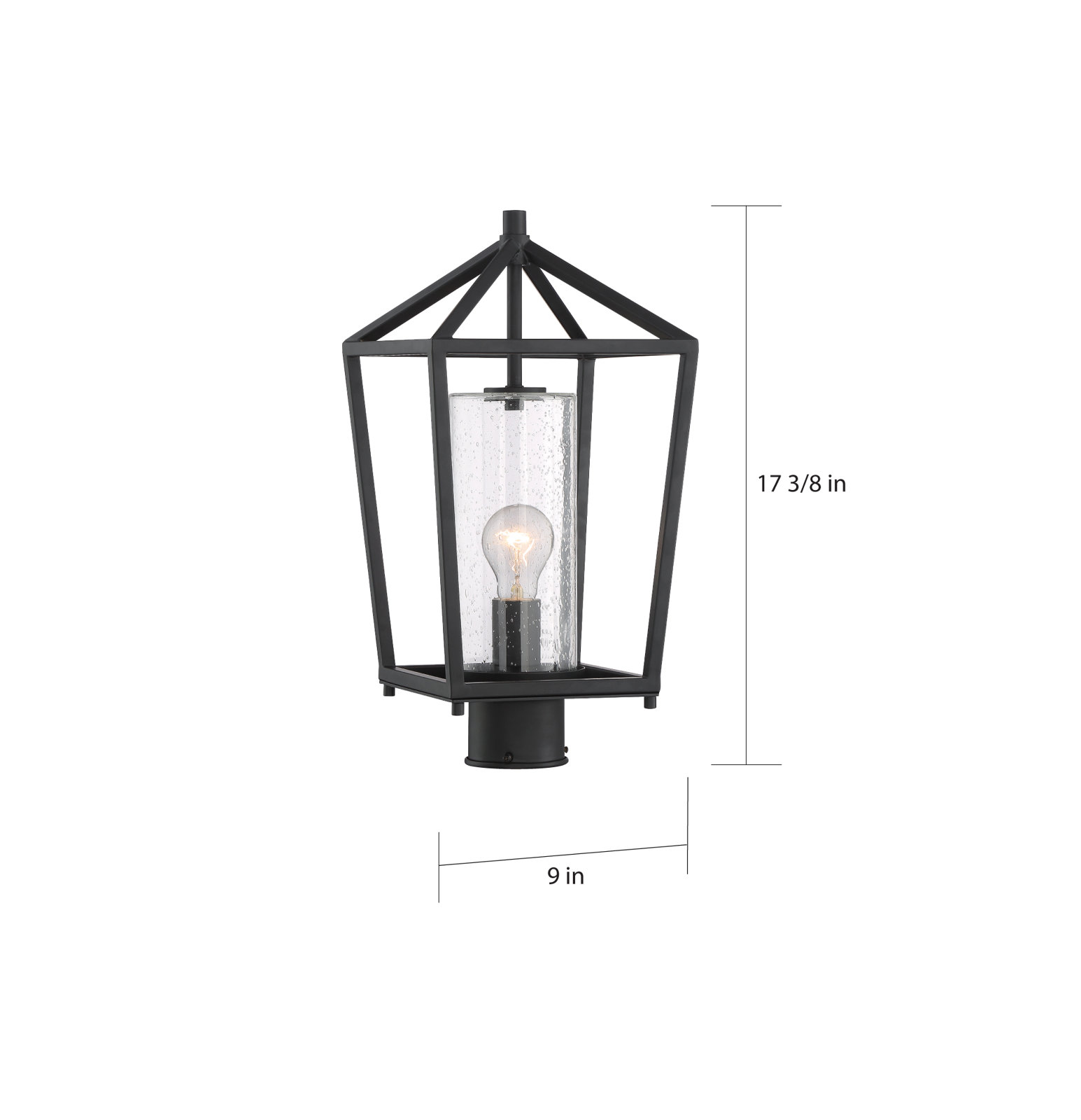 Alicia Seeded Outdoor Lantern Head