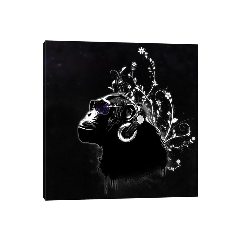 Monkey Tripping by Nicklas Gustafsson - Wrapped Canvas Art Prints, 30.48 cm H x 30.48 cm W