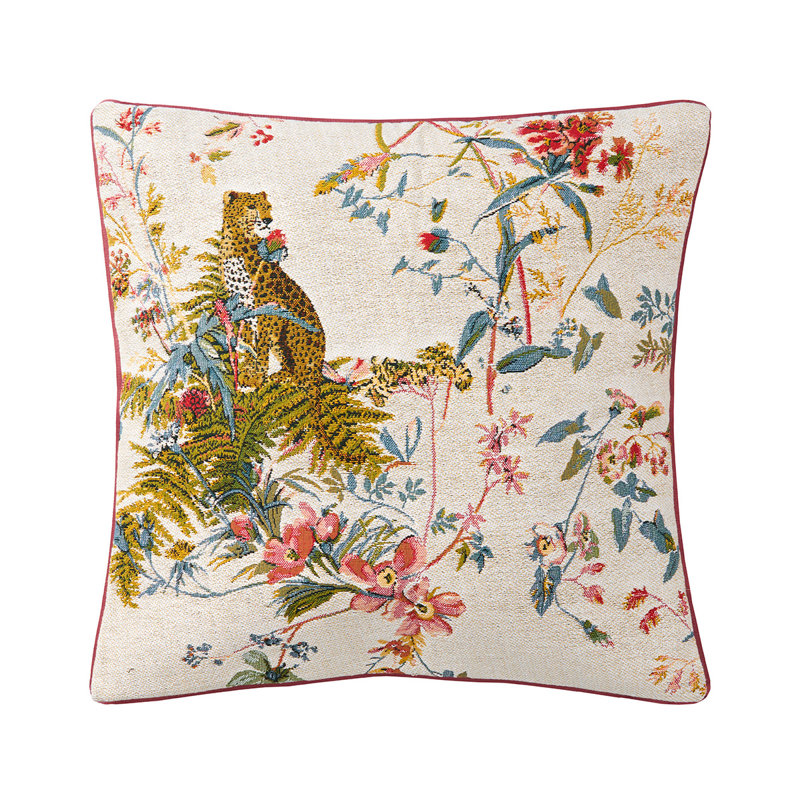 Contes Square Pillow Cover & Insert, Ivory