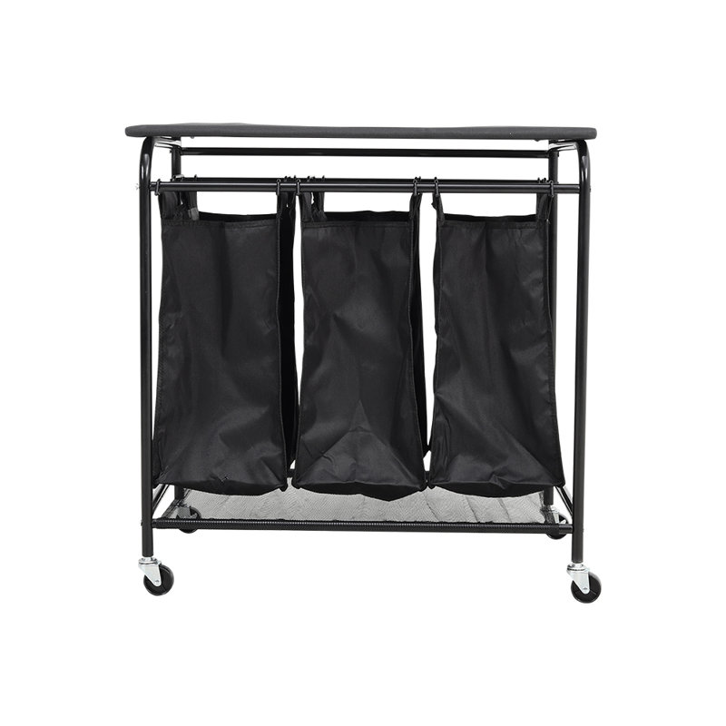 Rosembert Metal Laundry Room Organizer with Wheels