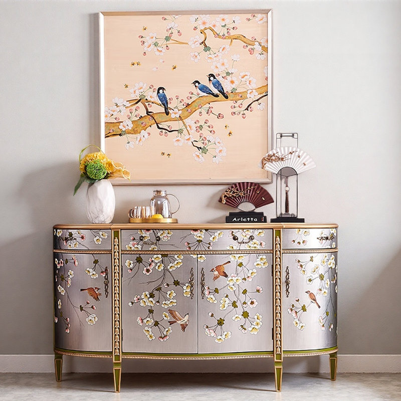 Simple Painted Entrance Cabinet