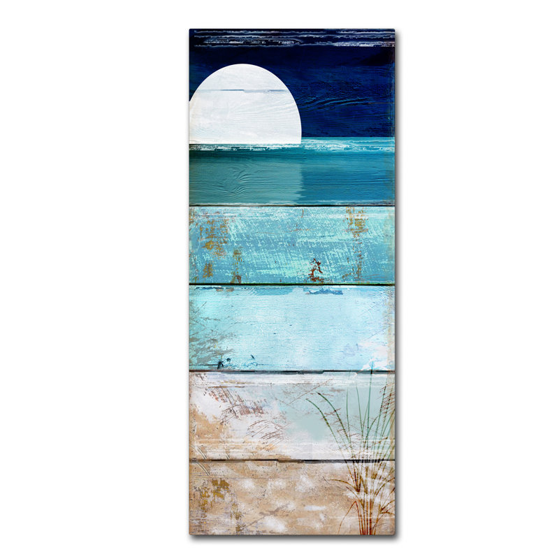 « Beach Moonlever I », reproduction d’art, H 47 po x l 20 po, Toile tendue, Sans cadre