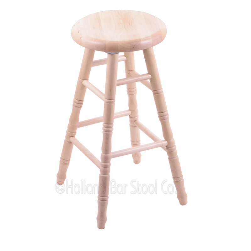 Tabouret tournant 30 ", Chêne Naturel