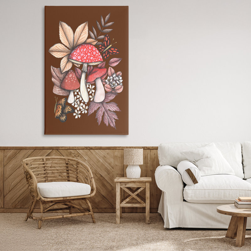 Champignon automnal, toile par Cecilia Battaini