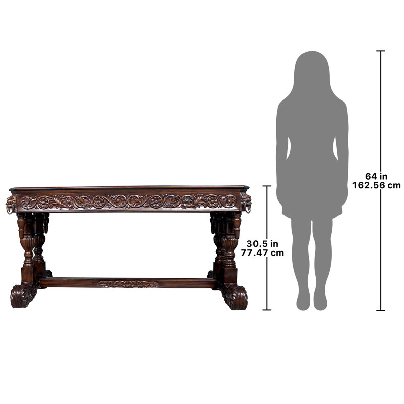 Table de bibliothèque Sir Benedict Renaissance