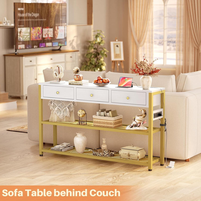 Modern Console Table With Drawers
