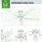 52" Windbound 5 - Blade Damp Rated Ceiling Fan with Pull Chain