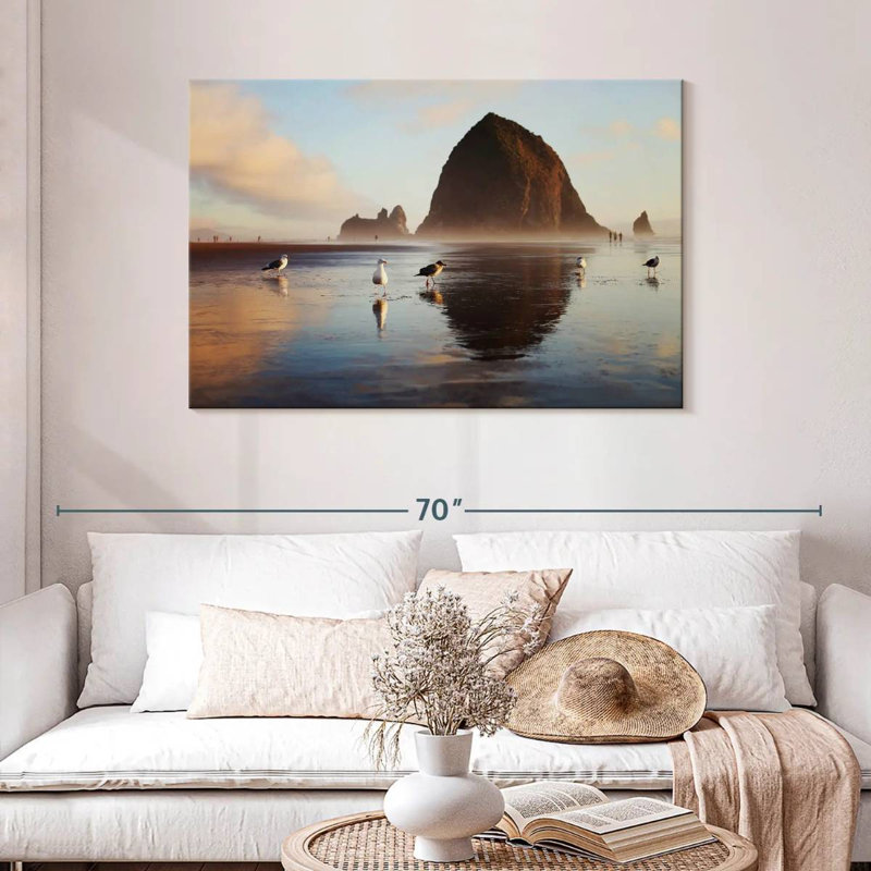 Gillard Haystack Rock Seagulls, 30" H x 45" W