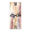 Horloge murale moderne pastel abstrait avec taches bleu foncé, rose et jaune-1661330498