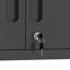Armoire de rangement murale à outils avec 2 portes verrouillables, armoire d'entrée