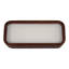 Bougie parfumée à la vanille Jeimi pour chambre à coucher décor de table de chevet - Bougie décorative en bois de manguier pour bibliothèque, table basse ou salon - 10 po, brun