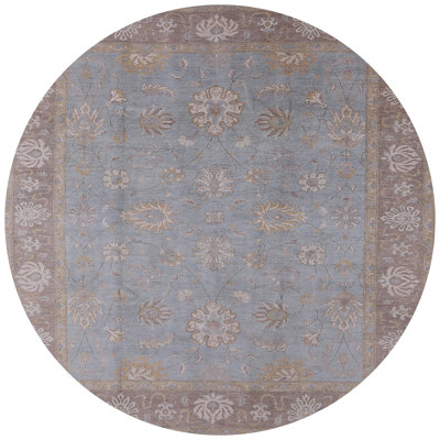Tapis bleu / brun Krisdapor