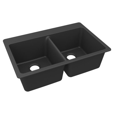 Évier de cuisine à double cuve encastrable 33 po x 22 po avec accessoires