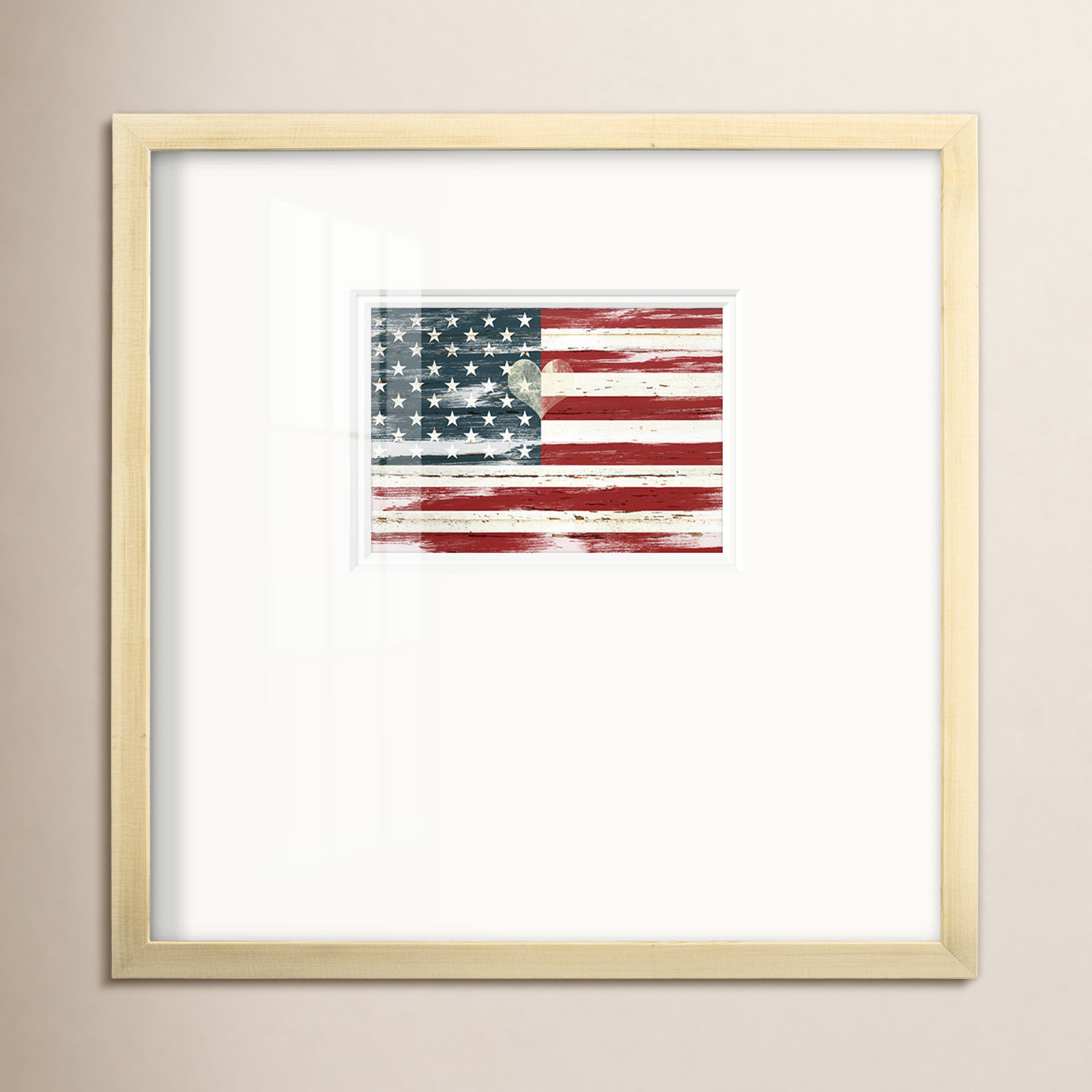 Heart of America Print, 21" H x 21" W x 1.25" D