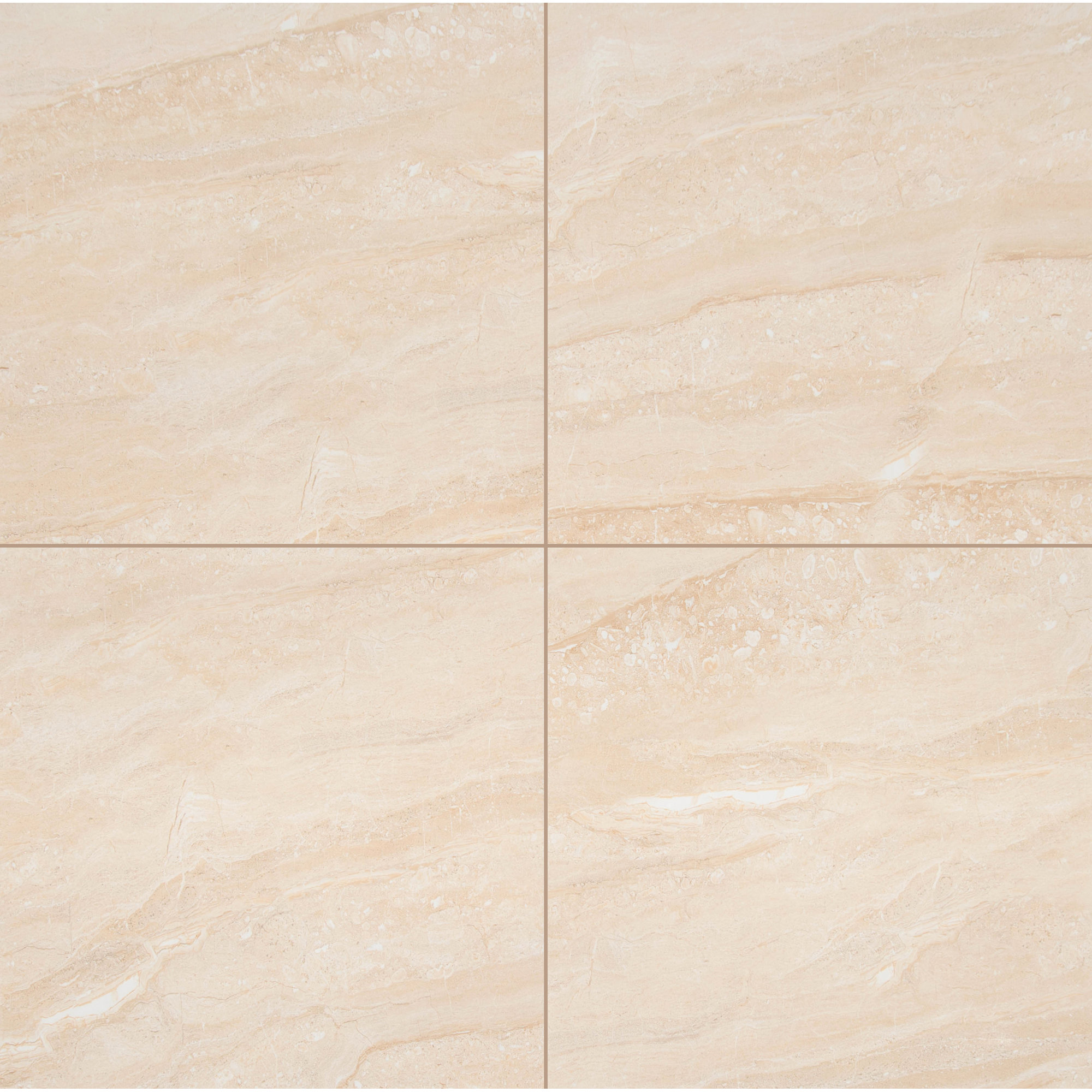 Azira 24 in. x 24 in. Stone Look Polished Porcelain Floor and Wall Tile, Aurume