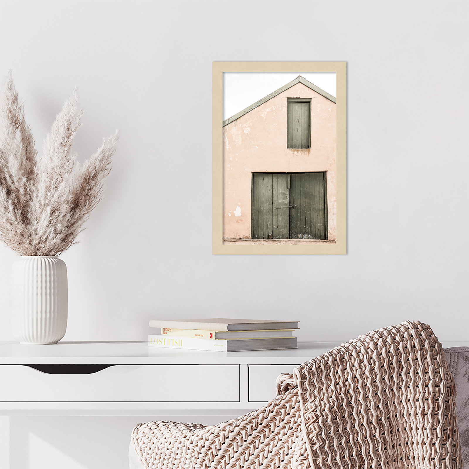 Karoo Farm House by Shot by Clint Wood Framed Wall Art Print, Brown, 17" H x 12" W