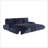 King Size Pull Out Sofa Bed, 3-In-1 Convertible Sleeper, Multi-Functional Corduroy Seating And Sleeping Solution