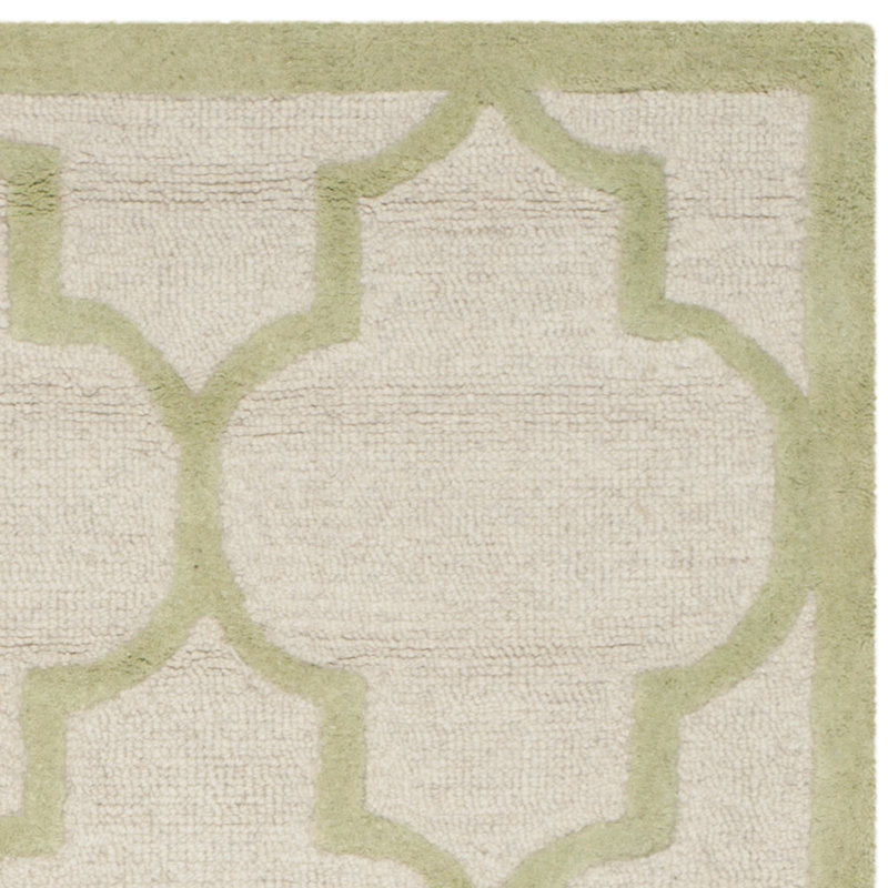 Rotteck Geometric Wool Hand Woven Area Rug, Runner 76 x 244 cm