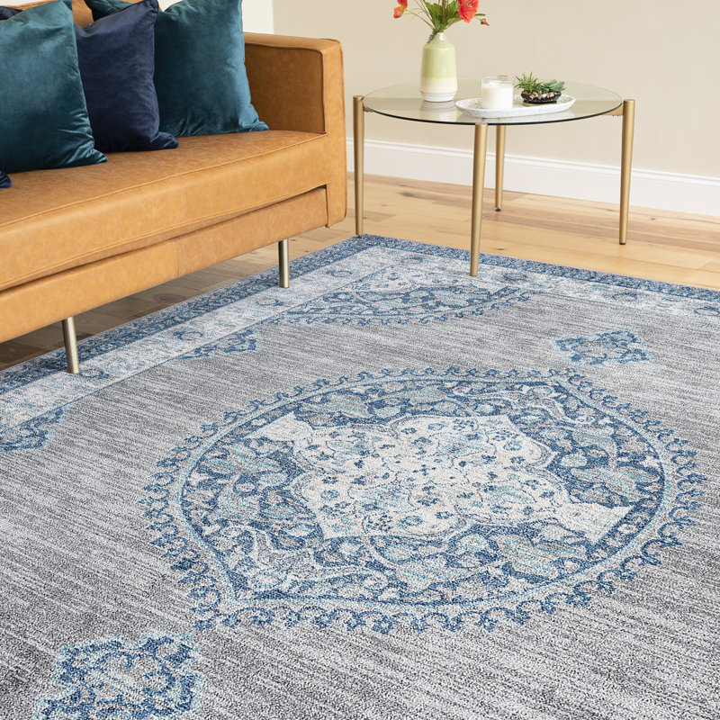 Tapis oriental gris Garden, Rectangle 8 pi 10 po x 12 pi 2 po
