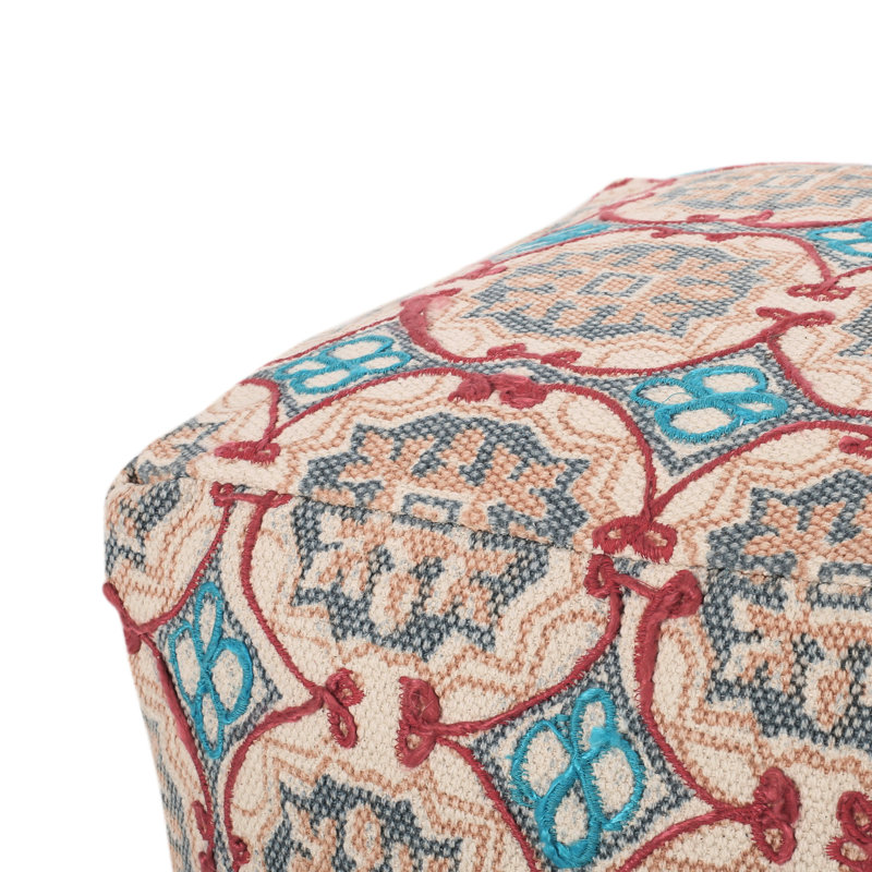 Repose-pieds multicolore pour la maison - Repose-pieds en tissu et confortable, capacité de 250 lb, nettoyage des taches, bourre de bourre