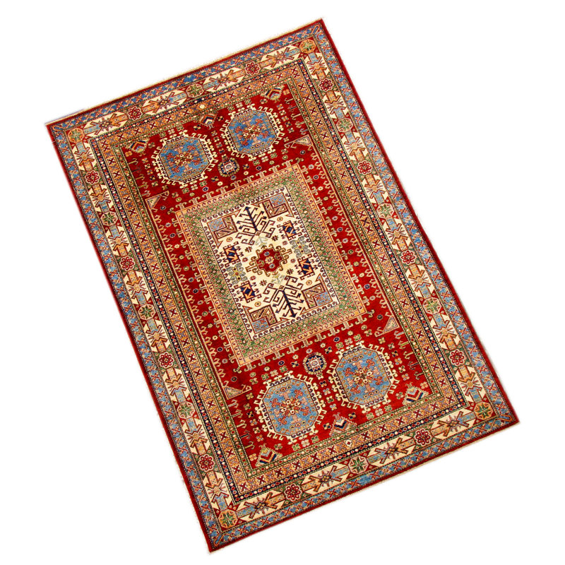 Kazak Hand Woven Wool Area Rug