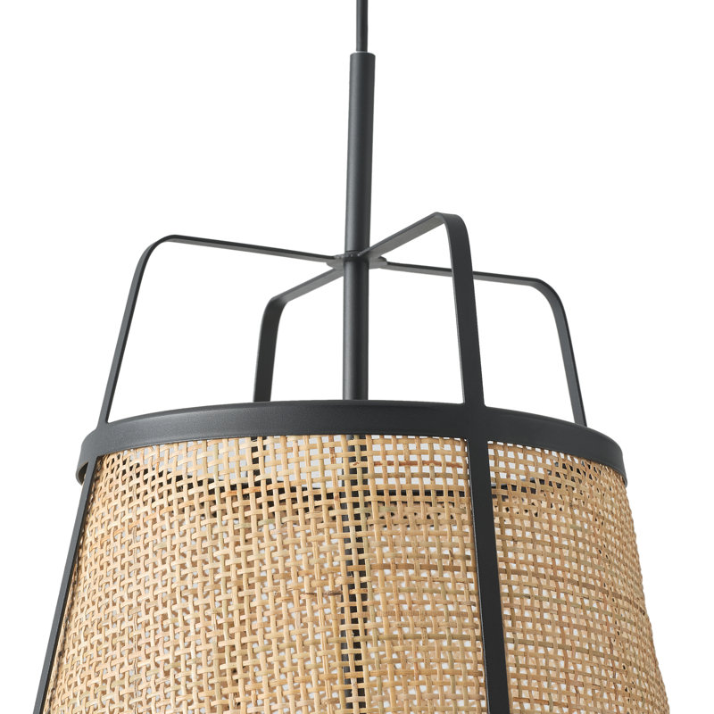 Luminaire suspendu rustique rétro en bambou à 3 lumières homologué ETL Ameera
