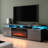 Burkard TV Stand for TVs up to 78" with Electric Fireplace Included-744922863