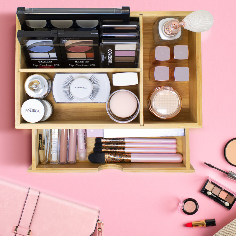 Sorbus Bamboo Supplies Organizer with Drawer