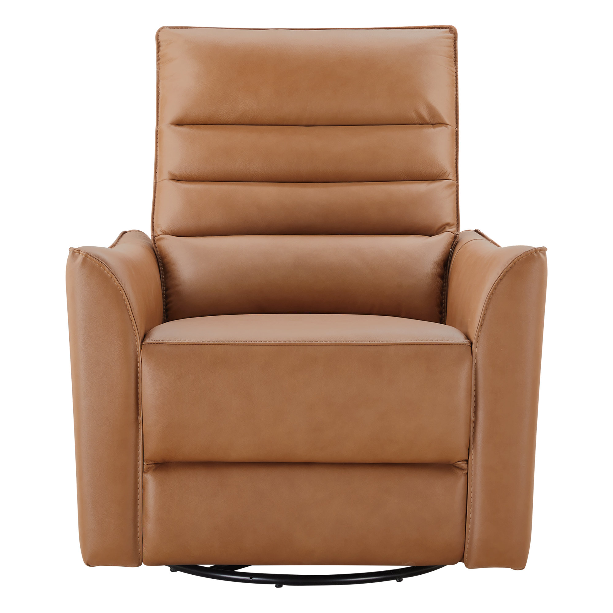 Gabi Swivel Glider Power Recliner, Aline Butternut Top Grain Leather