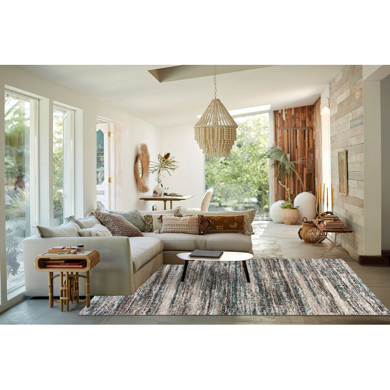 Donna Abstract Indoor Rug, Rectangle 6'7" x 9'6"