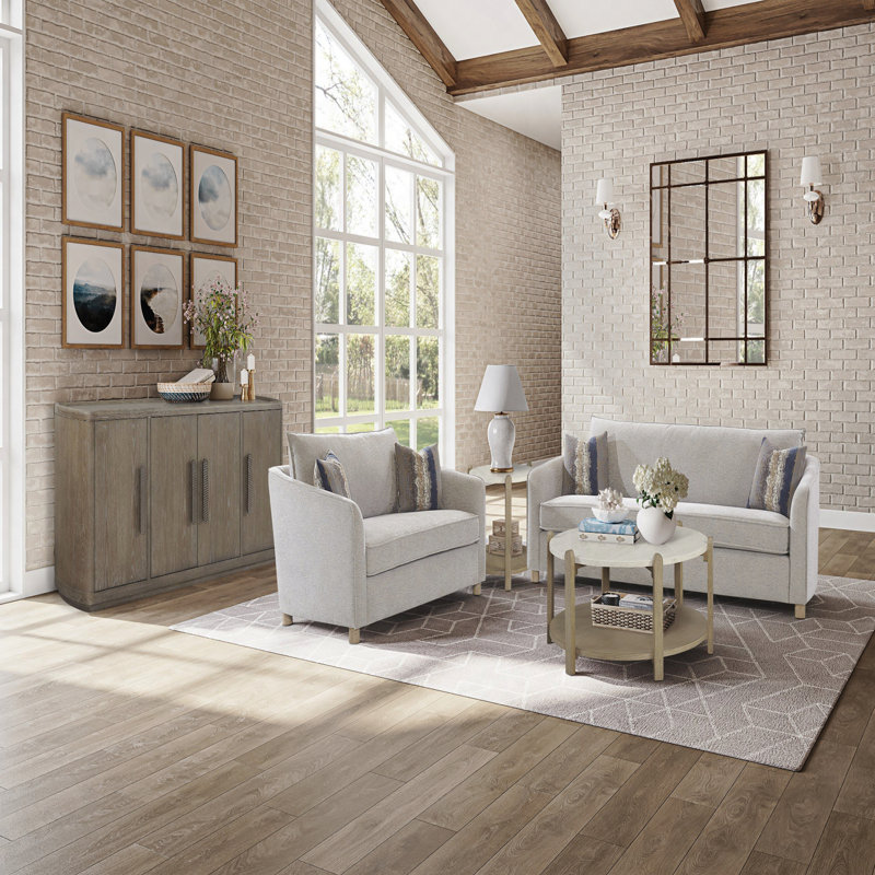 Toffee Stone Top End Table