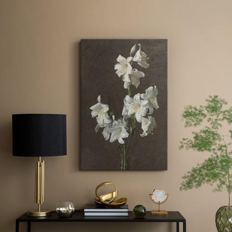 Imprimé floral rétro CCXCIV - galerie Cavas sur mesure, H 60 po x l 40 po