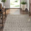 Wool Geometric Area Rug in Gray-106955026
