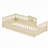 Twin Size Montessori Wooden Floor Bed With High Security Barrier And Door, Natural Wood, Ideal For Children's Safety And Comfort.-1703729936-1703729949