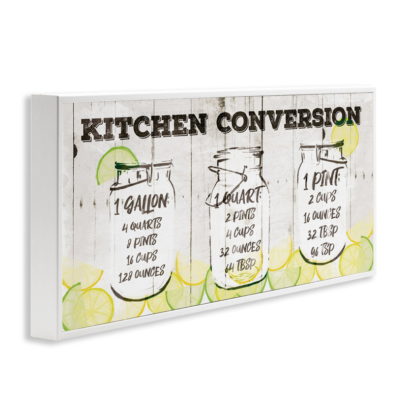 Art de giclée de jars de conversion de cuisine par Jace Gray, Giclée encadrée blanc bord de mer, H 13 po x l 30 po