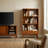 Draper 64"H Solid Wood Mid-Century Modern Wide Bookshelf with Adjustable Shelves and Tapered Legs-1690646453-1647703291