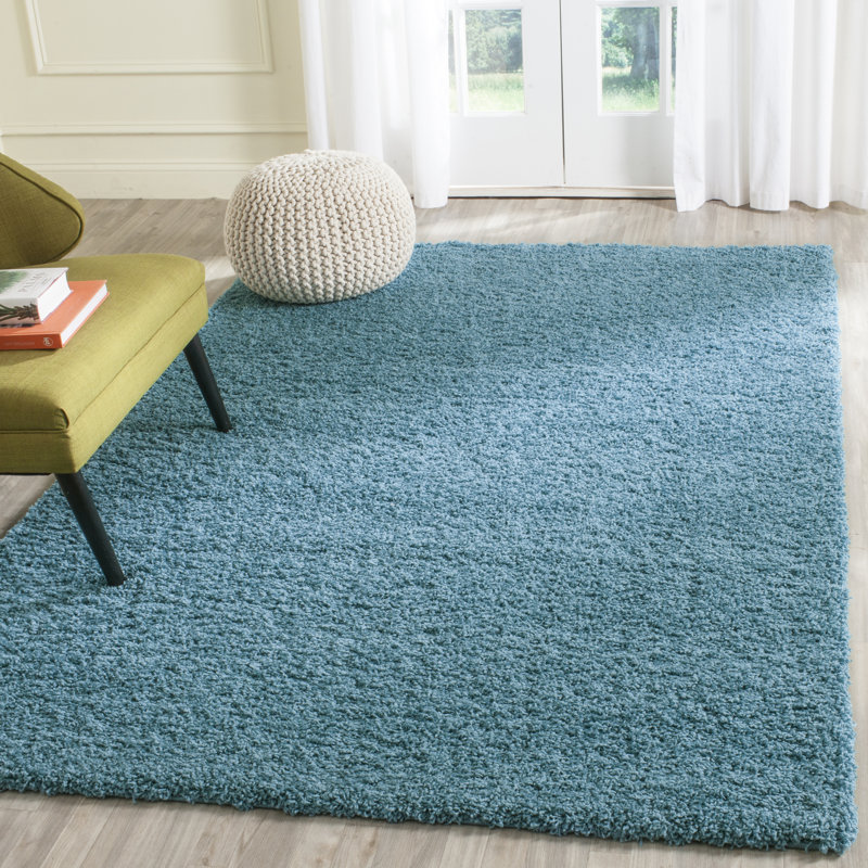 Rizco Shag Performance Solid Color Rug, Rectangle 9' x 12'
