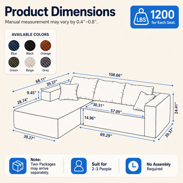 Dimensions du produit