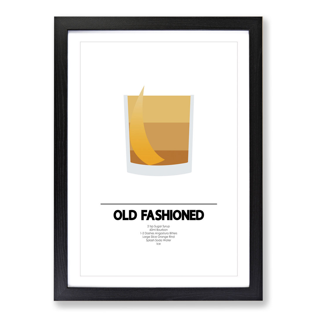 Old Fashioned Cocktail - Framed Print